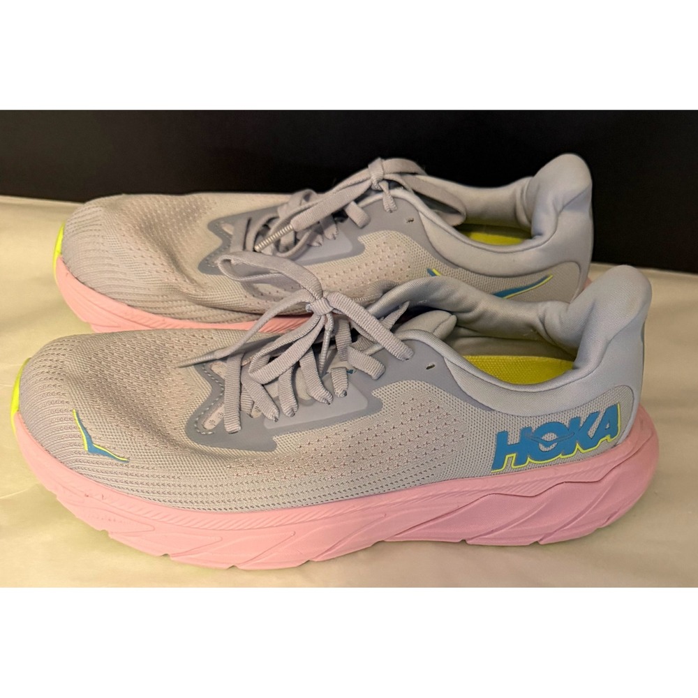 Hoka Arahi 7 Running Shoes Womens 8 Gray Pink Stability Sneakers 1147851 GLP - Picture 4 of 7